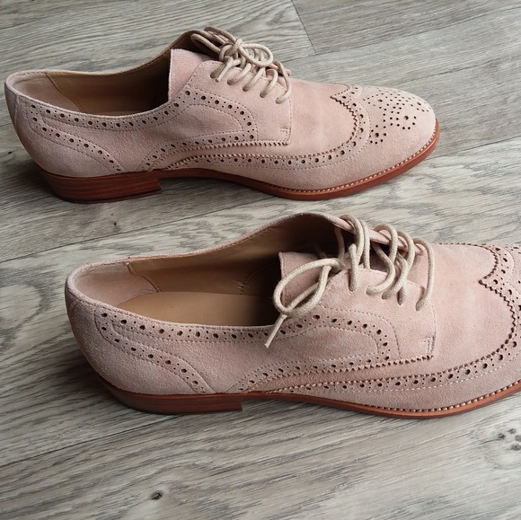 womens pink oxfords